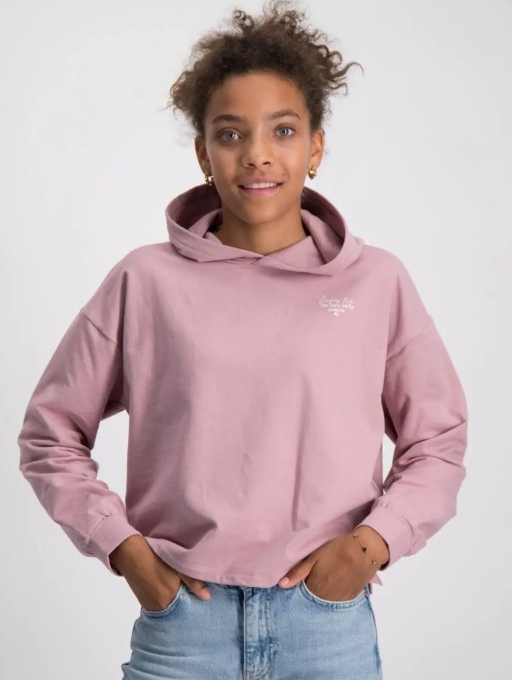 Garcia Sweatshirt Hoodie Girls Mauve Purple 164/170